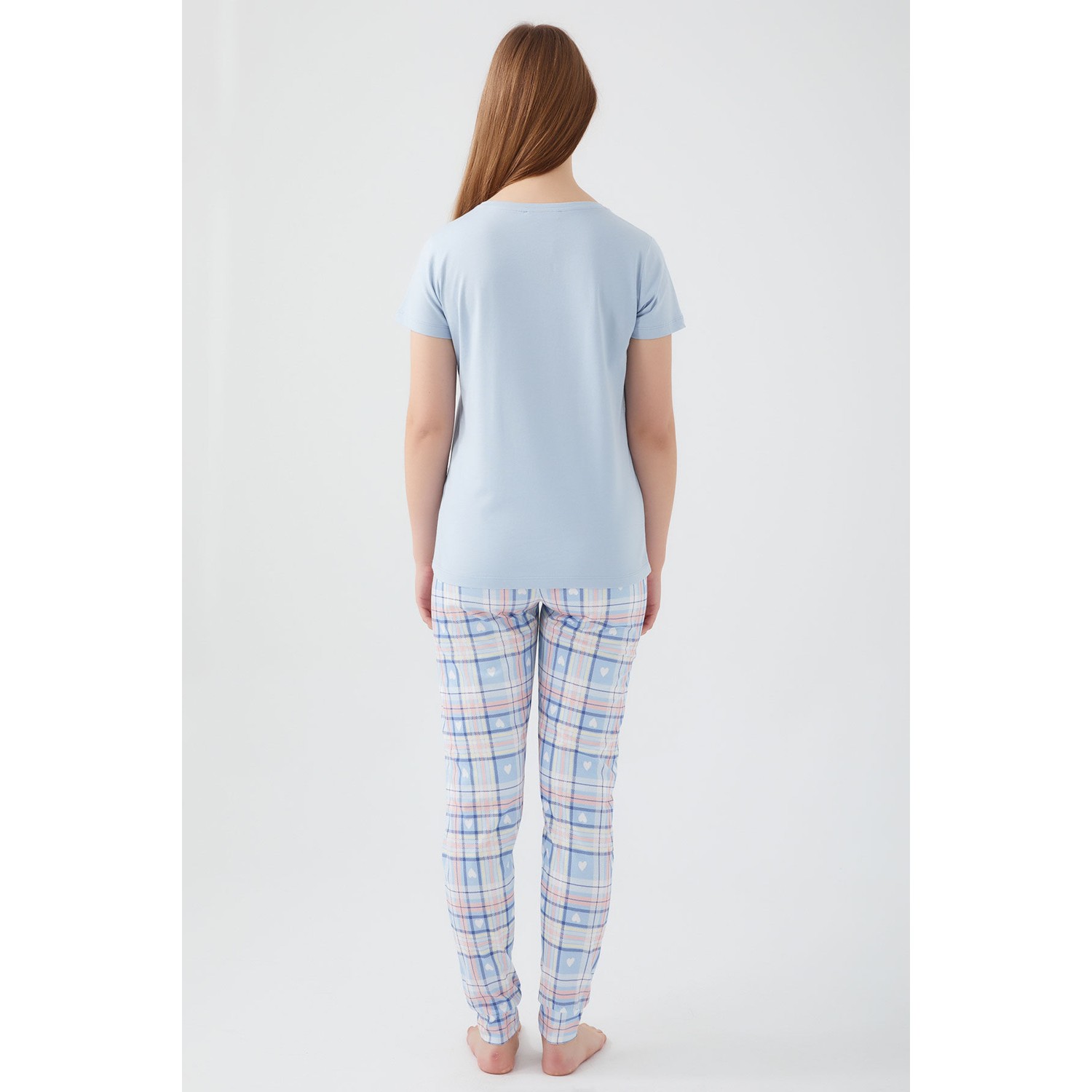 Pierre Cardin Dream Mavi Kadın Kısa Kol Pijama Takım