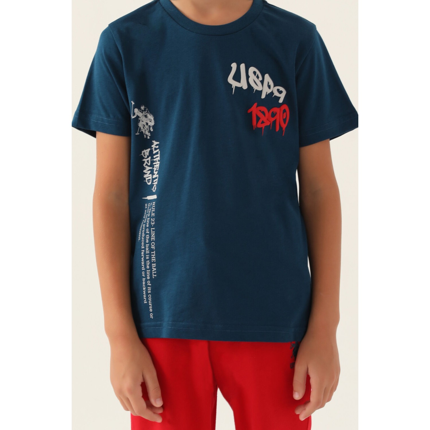 U.S. Polo Assn. Lisanslı Clothing Lacivert Erkek Çocuk Bermuda Takım