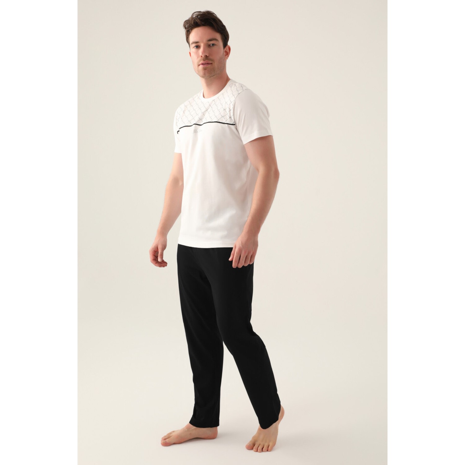 Arnetta The Krem Erkek Pijama Takımı