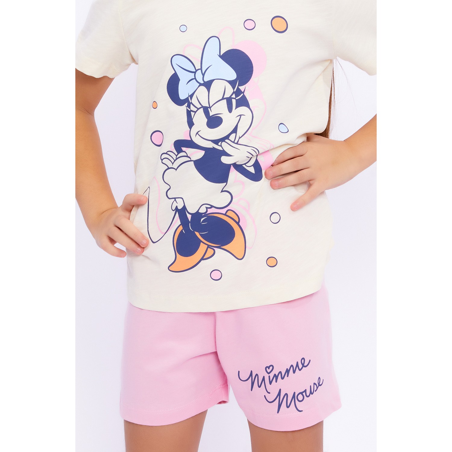 Minnie Mouse 4641C Kız Çocuk Şort Pijama Takım