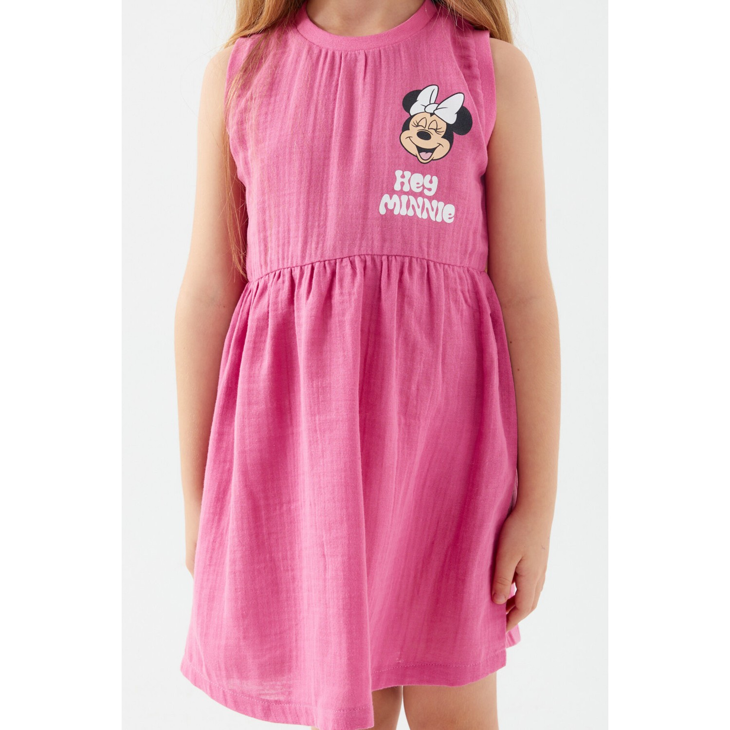 Minnie Mouse Hey Minnie Pembe Kız Çocuk Gecelik