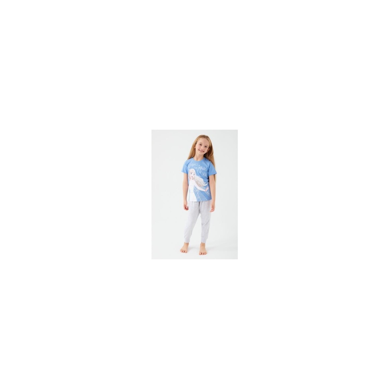 Frozen D4772-3 Kız Çocuk Pijama Indigo