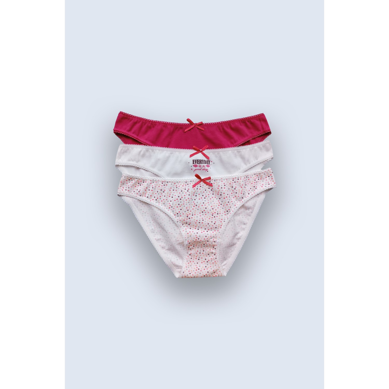 Pierre Cardin 3'lü Ekonomik Paket Cute Flower 2700 Pamuklu Basic Brief Külot