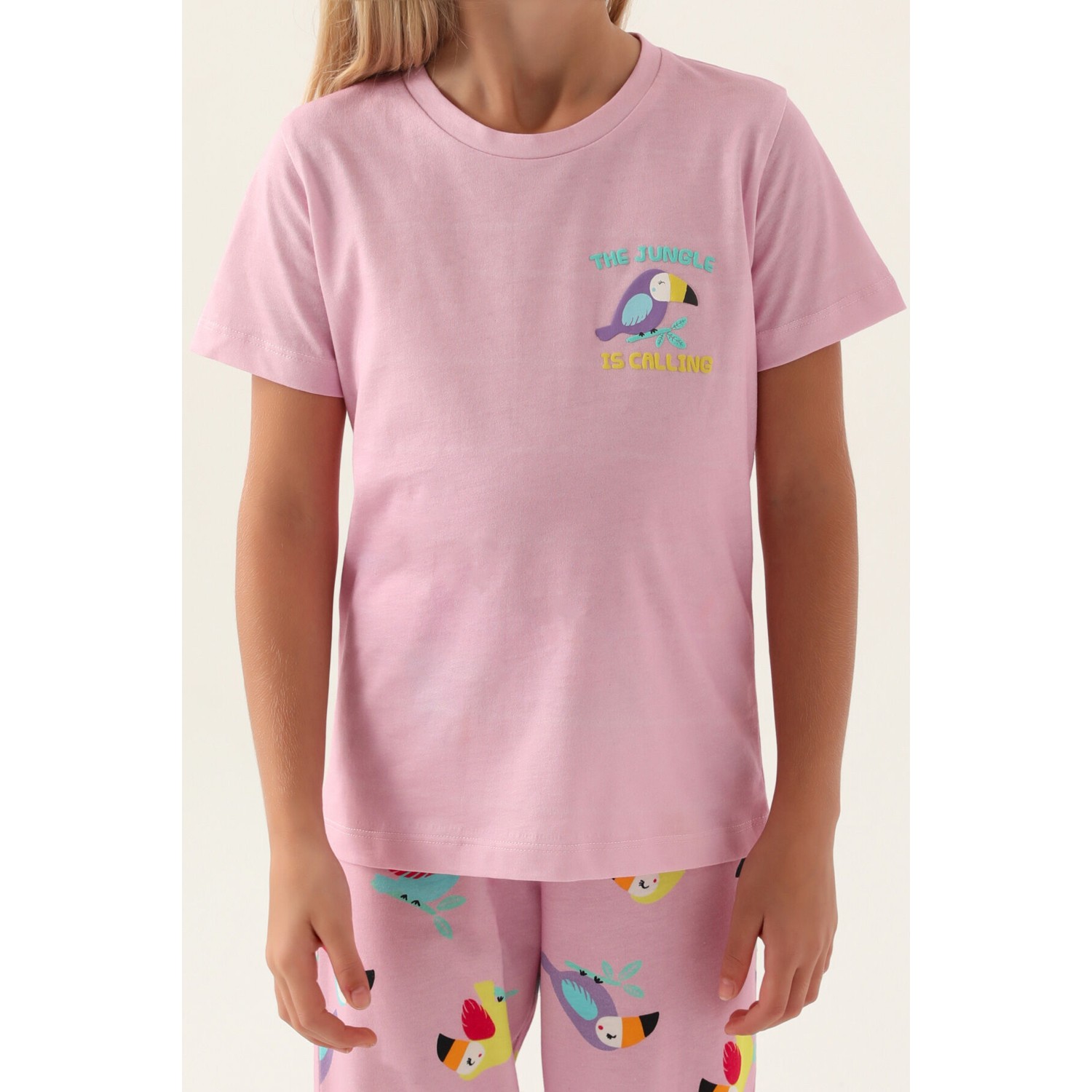 RolyPoly Jungle Mor Kız Çocuk Pijama Takımı