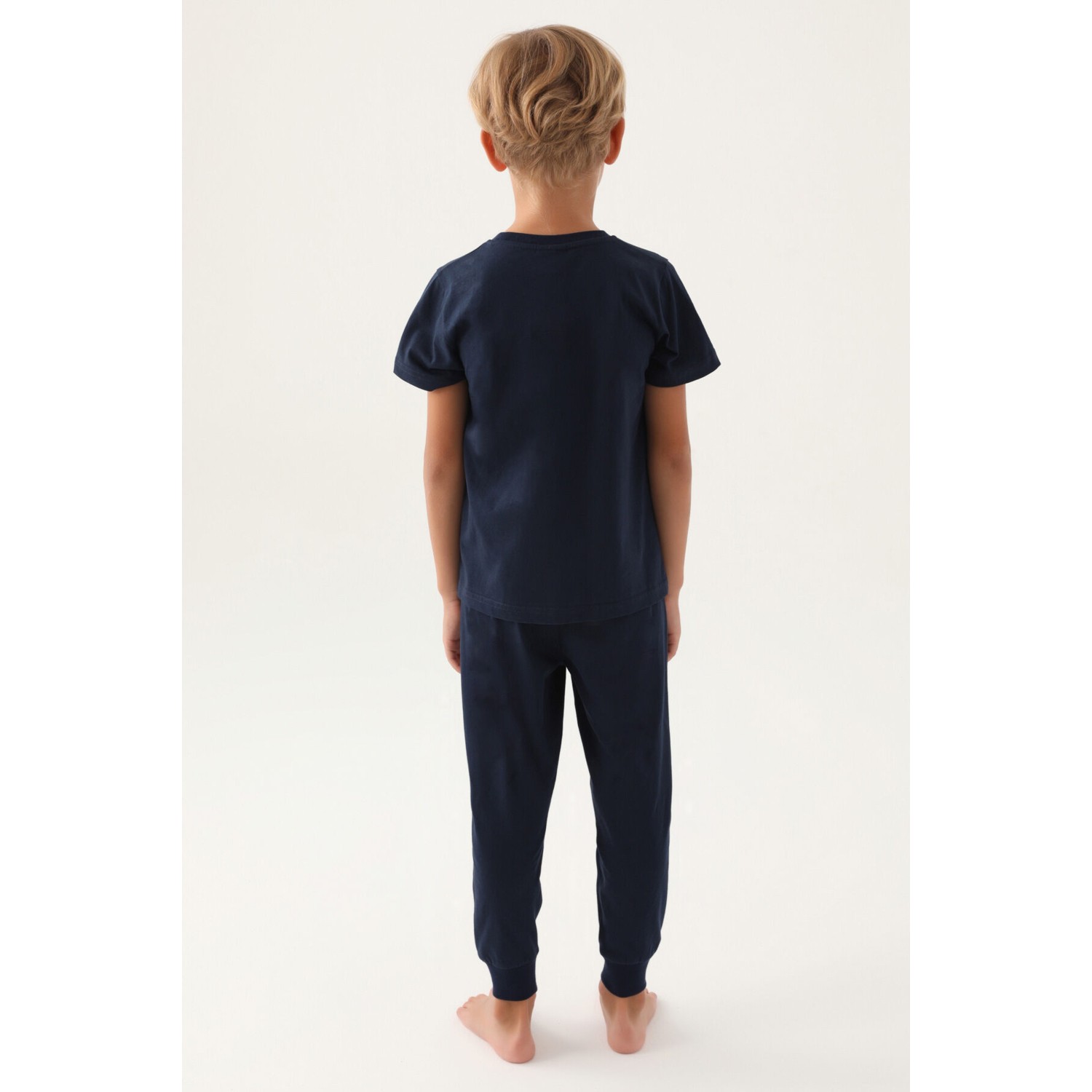 U.S. Polo Assn.  Lisanslı Graphic Lacivert Erkek Çocuk Pijama Takımı