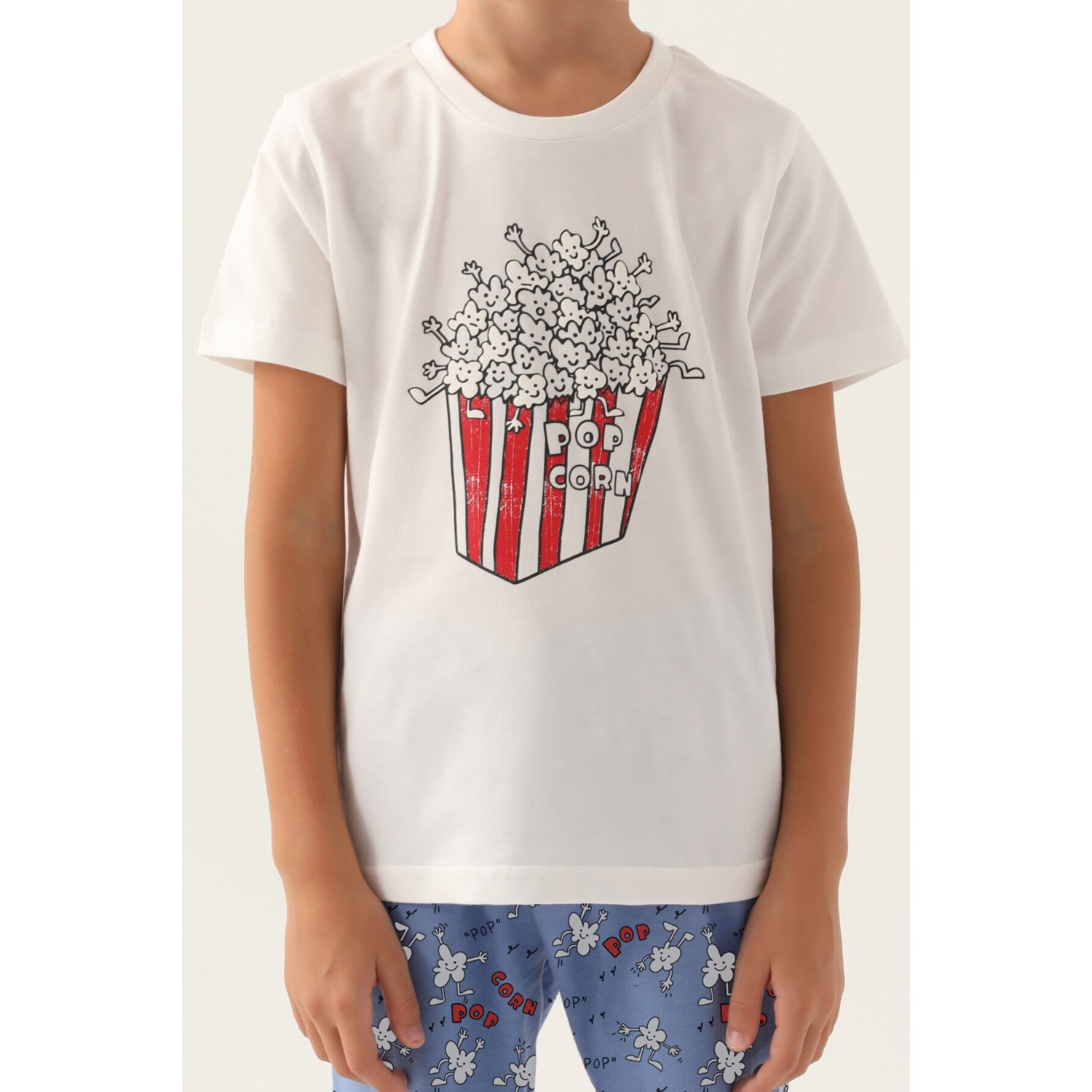 RolyPoly Pop Krem Erkek Çocuk Bermuda Takım