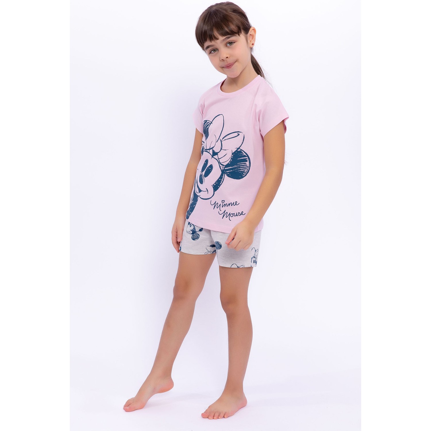 Minnie Mouse  Kremmelanj Kız Çocuk Şort Takım