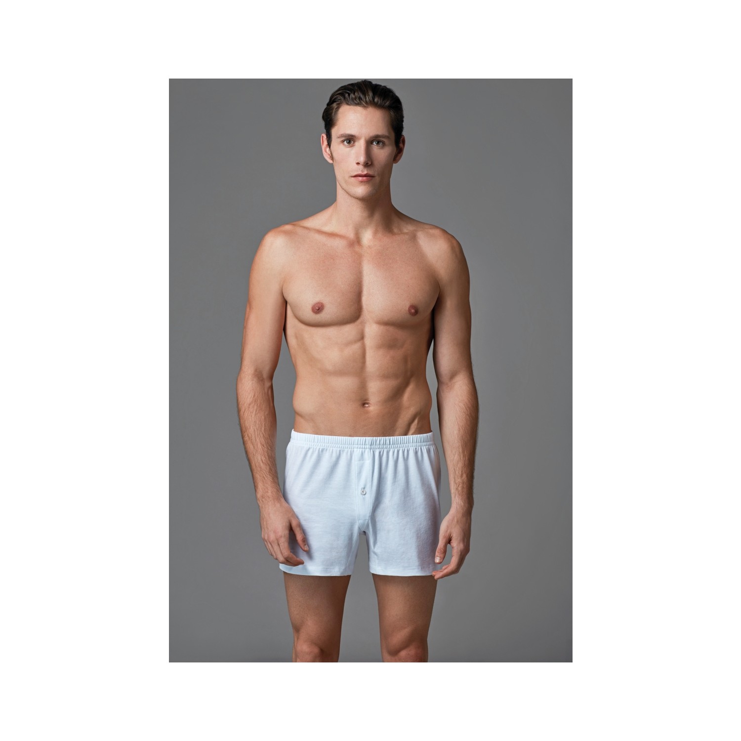 Eros Erkek 2'li Penye Boxer Beyaz ES011523