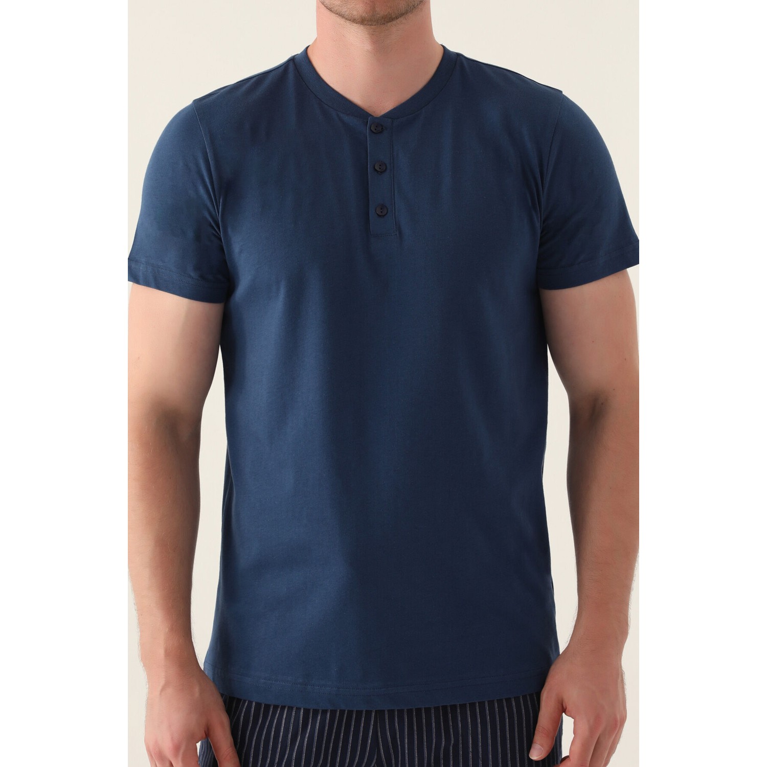 Arnetta Short Koyu Indigo Erkek Pijama Takımı