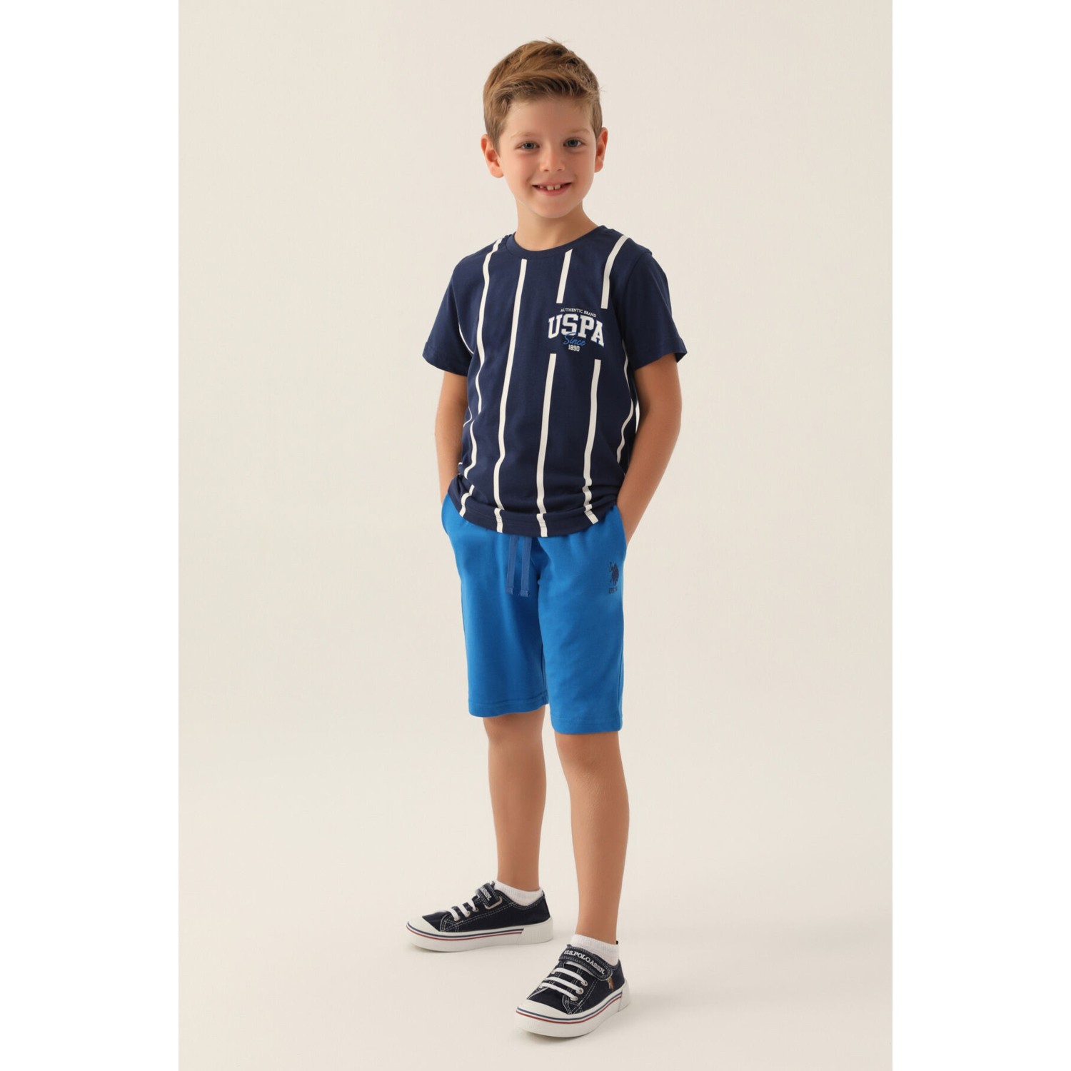 U.S. Polo Assn. Lisanslı Since Koyu Indigo Erkek Çocuk Ber...