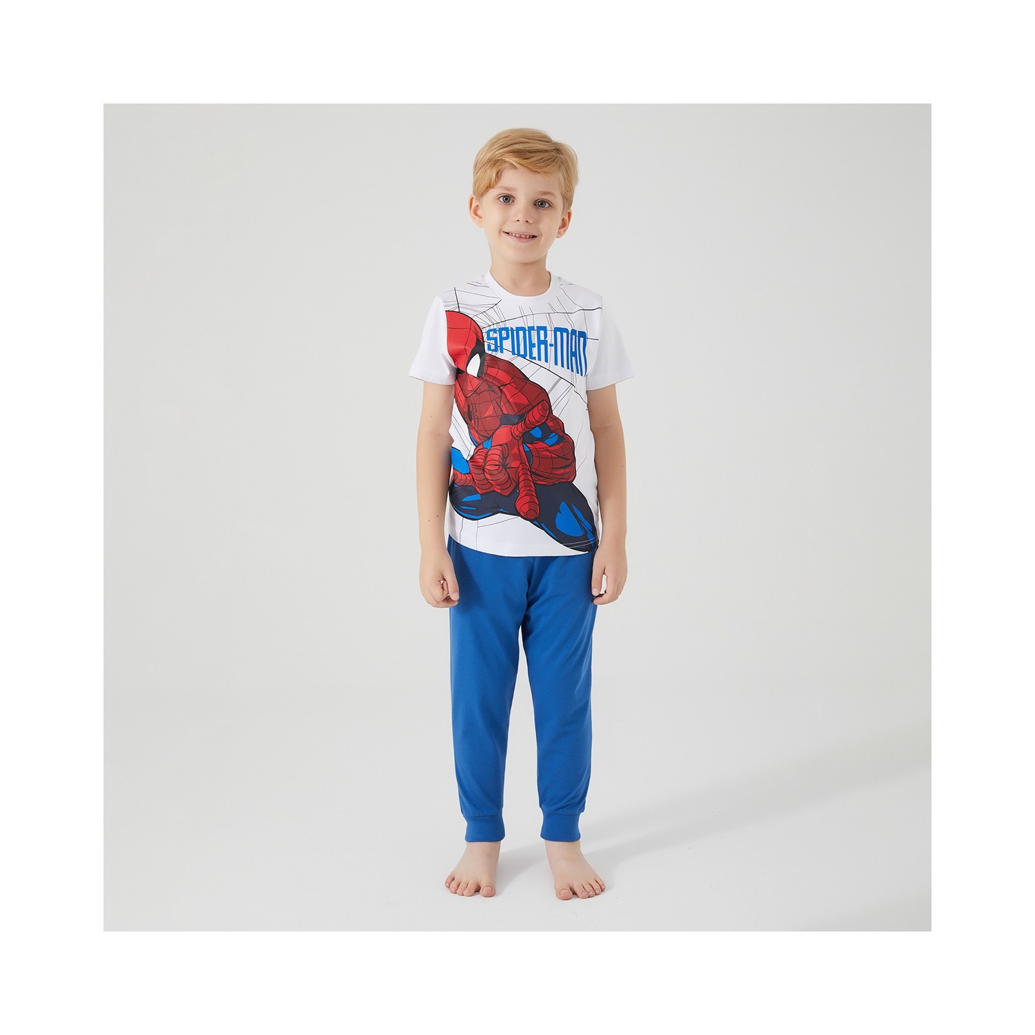 Marvel Spider-Man The Flying Hero Beyaz Erkek Çocuk Kısa K...