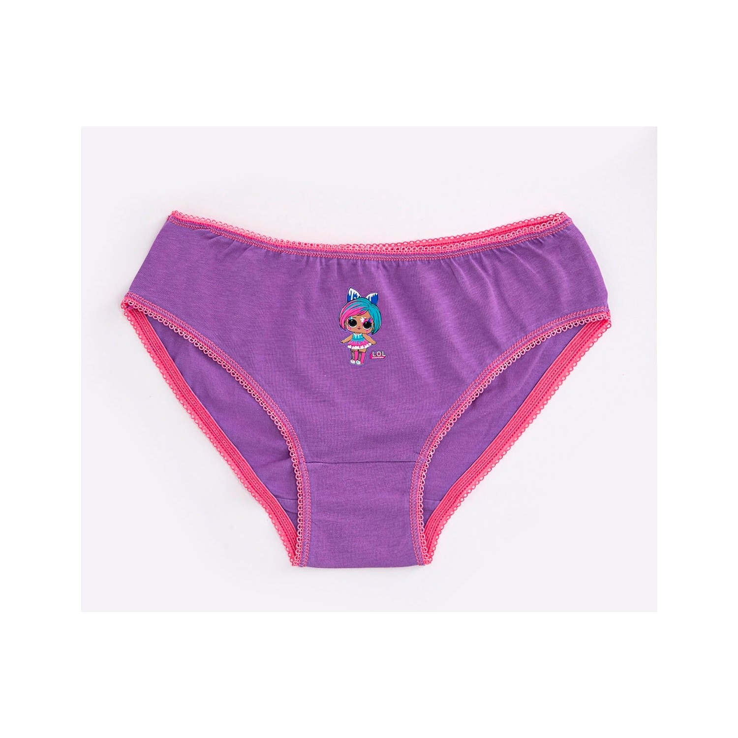L.O.L. Lisanslı Kız Çocuk 3 Lü Slip Külot Seti Mix