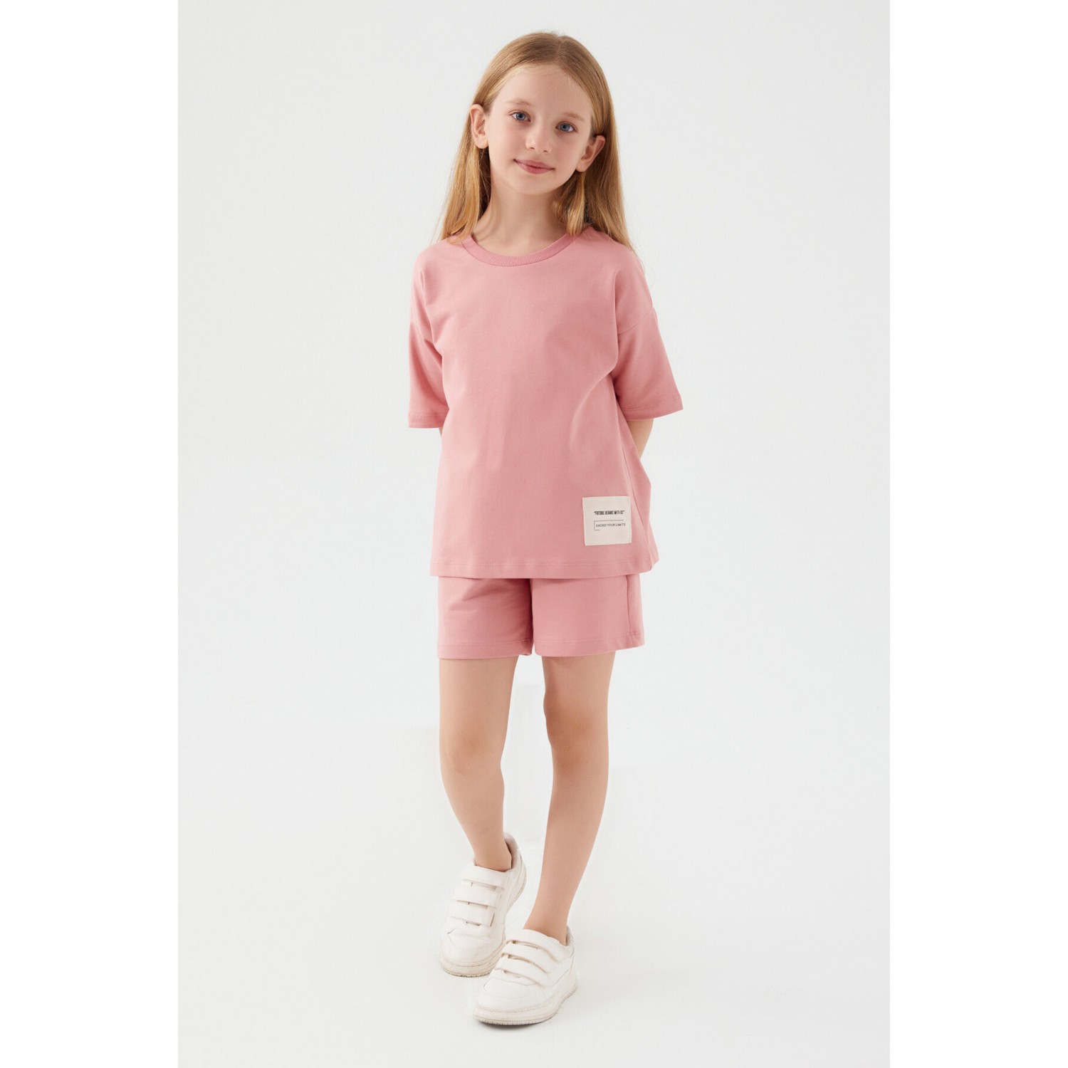 Rolypoly Kız Çocuk Pembe Şortlu Takım