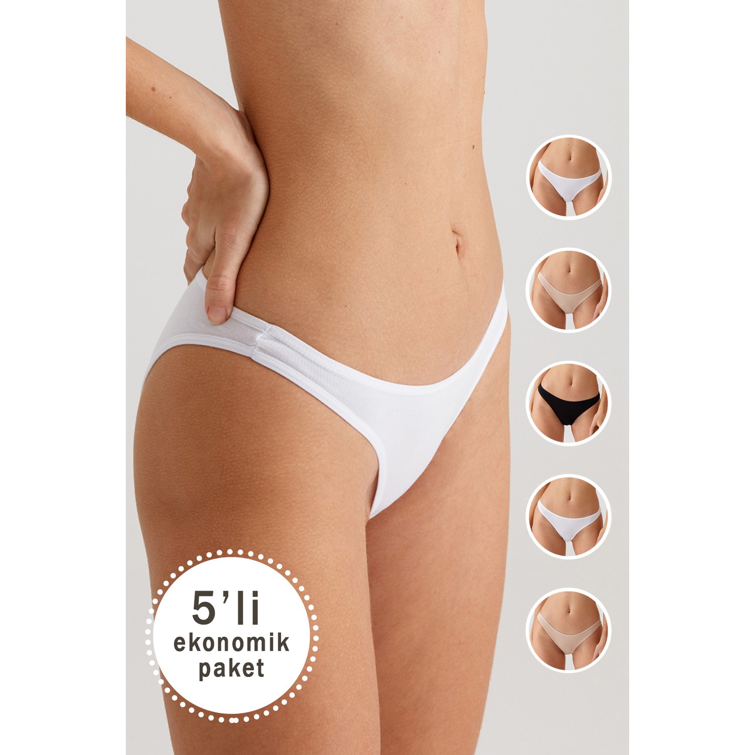 Pierre Cardin 2055 Basic Brief 5Li Paket Külot