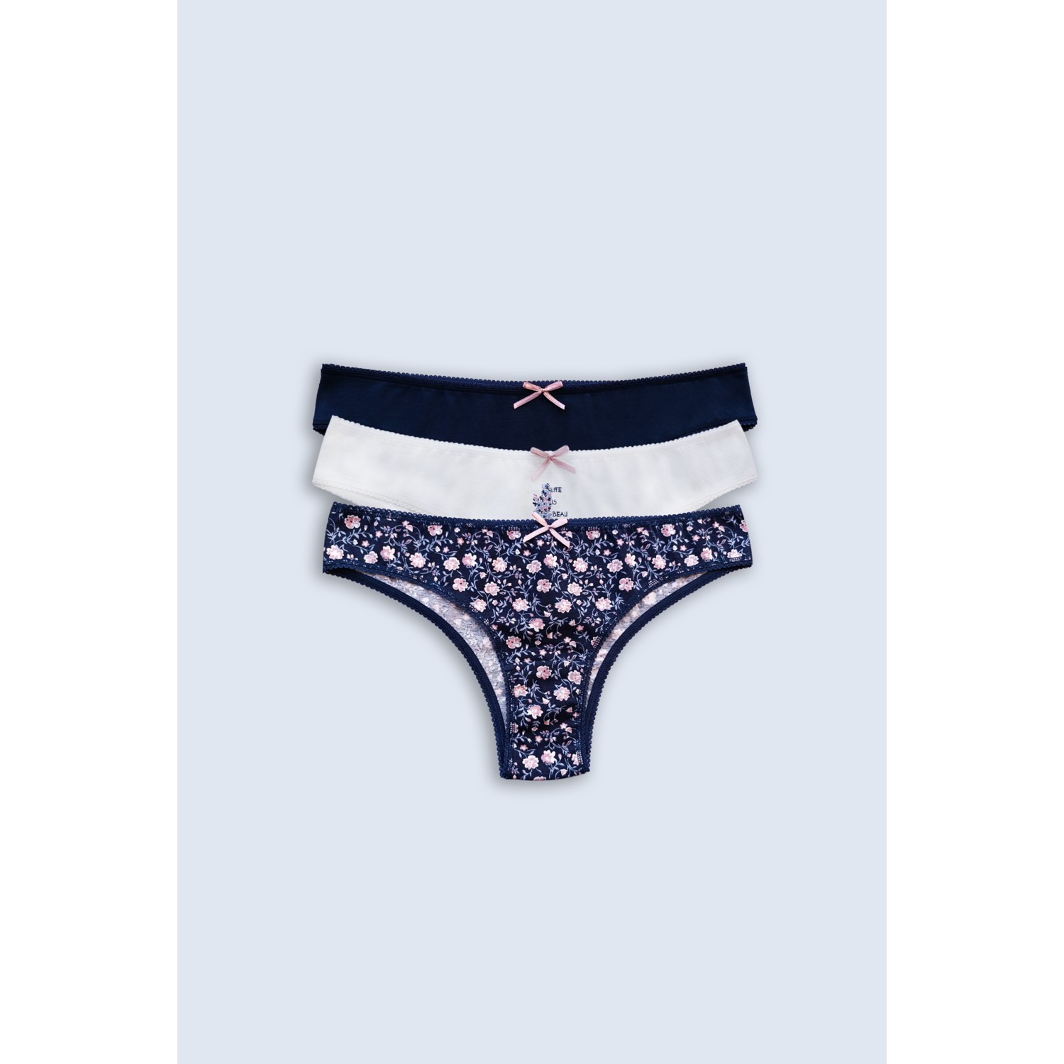 Pierre Cardin 3'lü Ekonomik Paket Ivy Rose 2701 Pamuklu Ba...