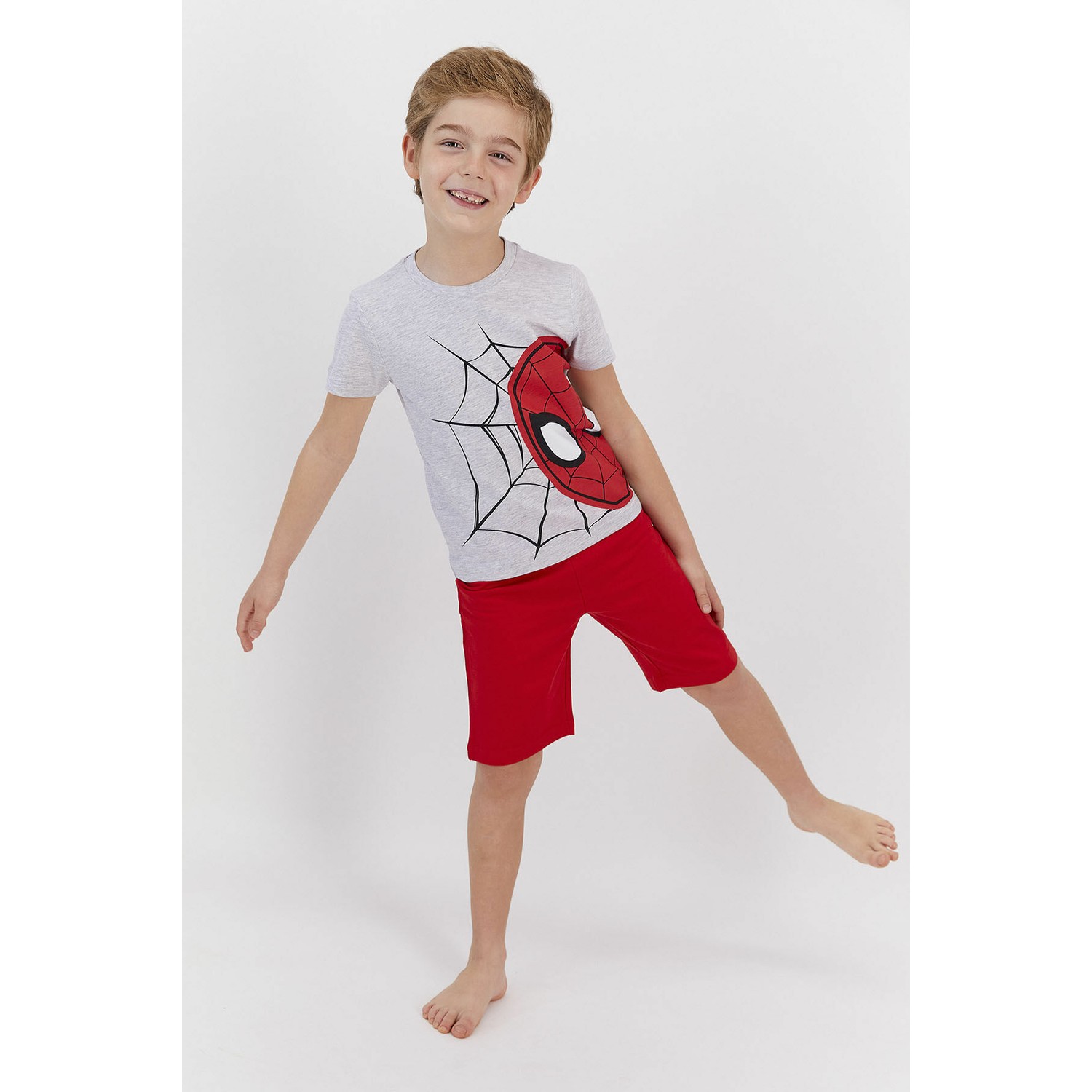 RolyPoly Spıder-Man Erkek Çocuk Bermuda Takımı