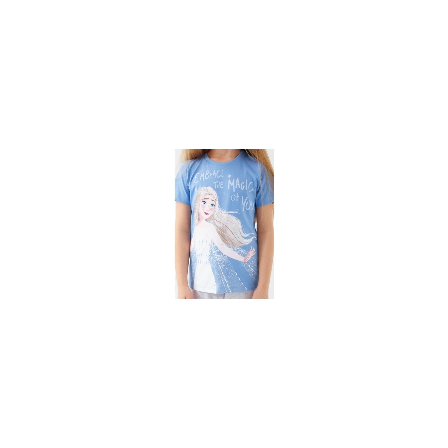 Frozen D4772-3 Kız Çocuk Pijama Indigo