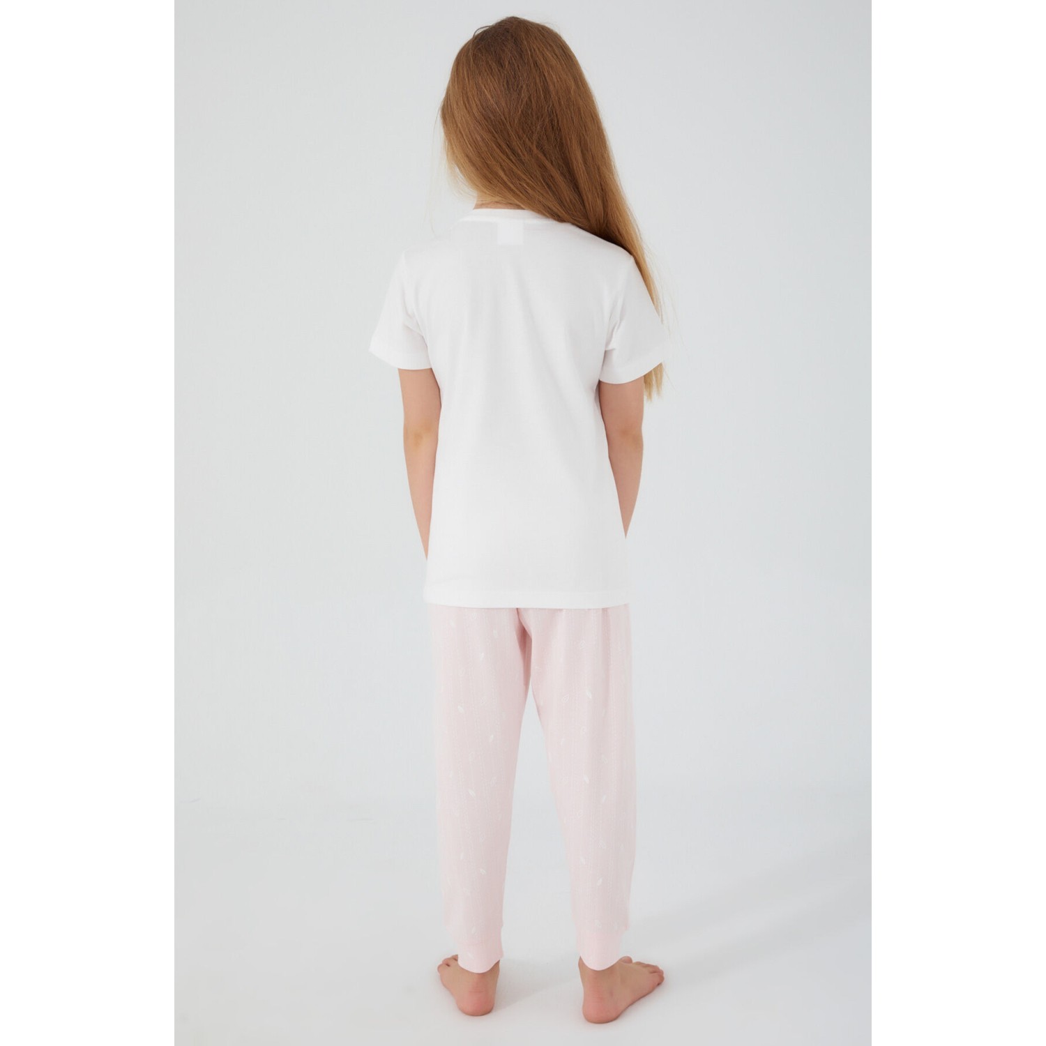 Rolypoly Kız Çocuk Beyaz Pijama Takımı