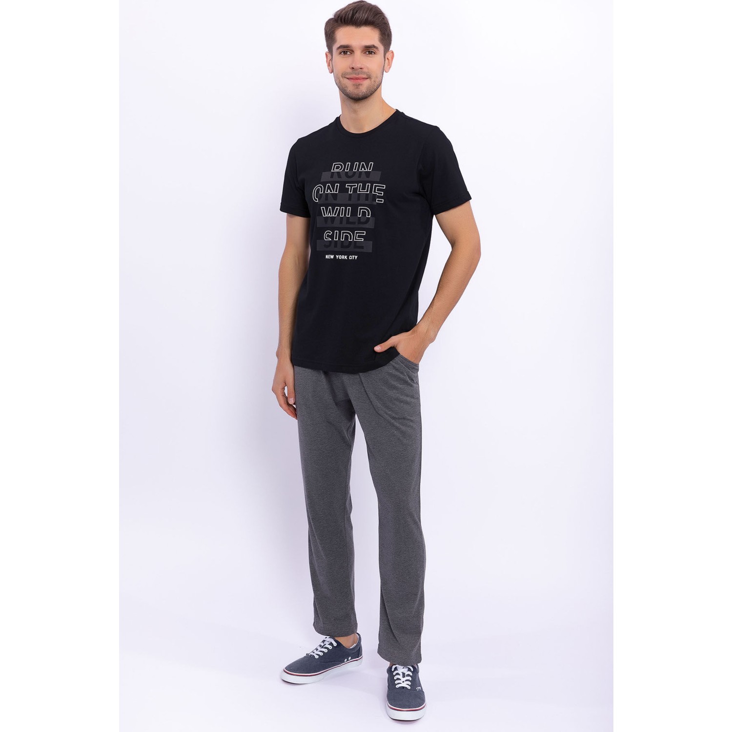 Arnetta Run On The Wild Side Siyah Erkek Slim Fit Takım