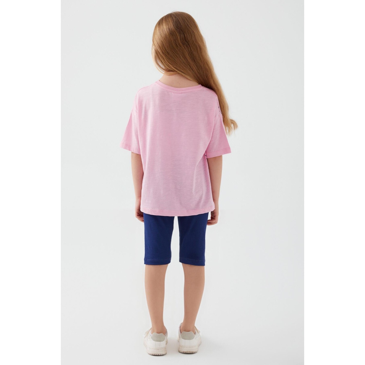 Rolypoly Kız Çocuk Pembe Bermuda Takım