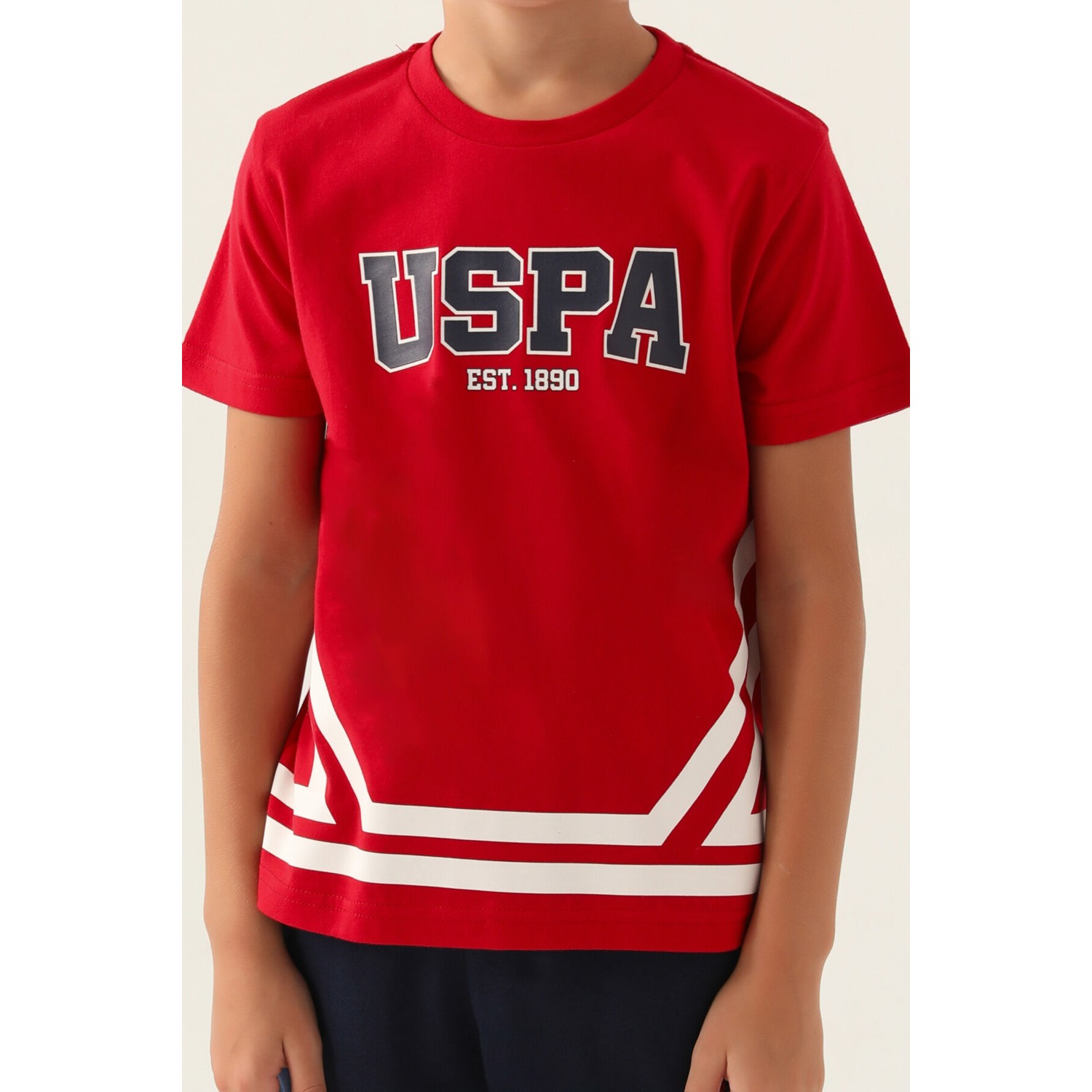 U.S. Polo Assn. Lisanslı Est Kırmızı Erkek Çocuk Bermuda Takım