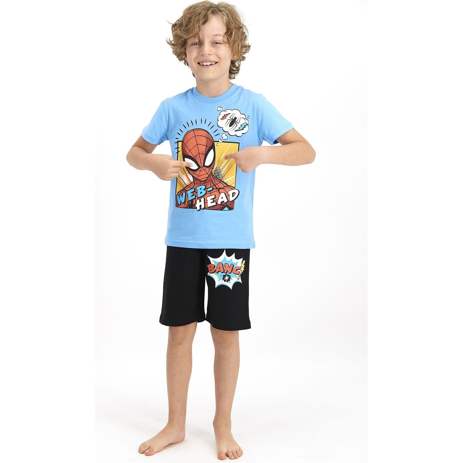 Marvel Spider-Man Erkek Çocuk Bermuda Takımı D4551-3 21Y