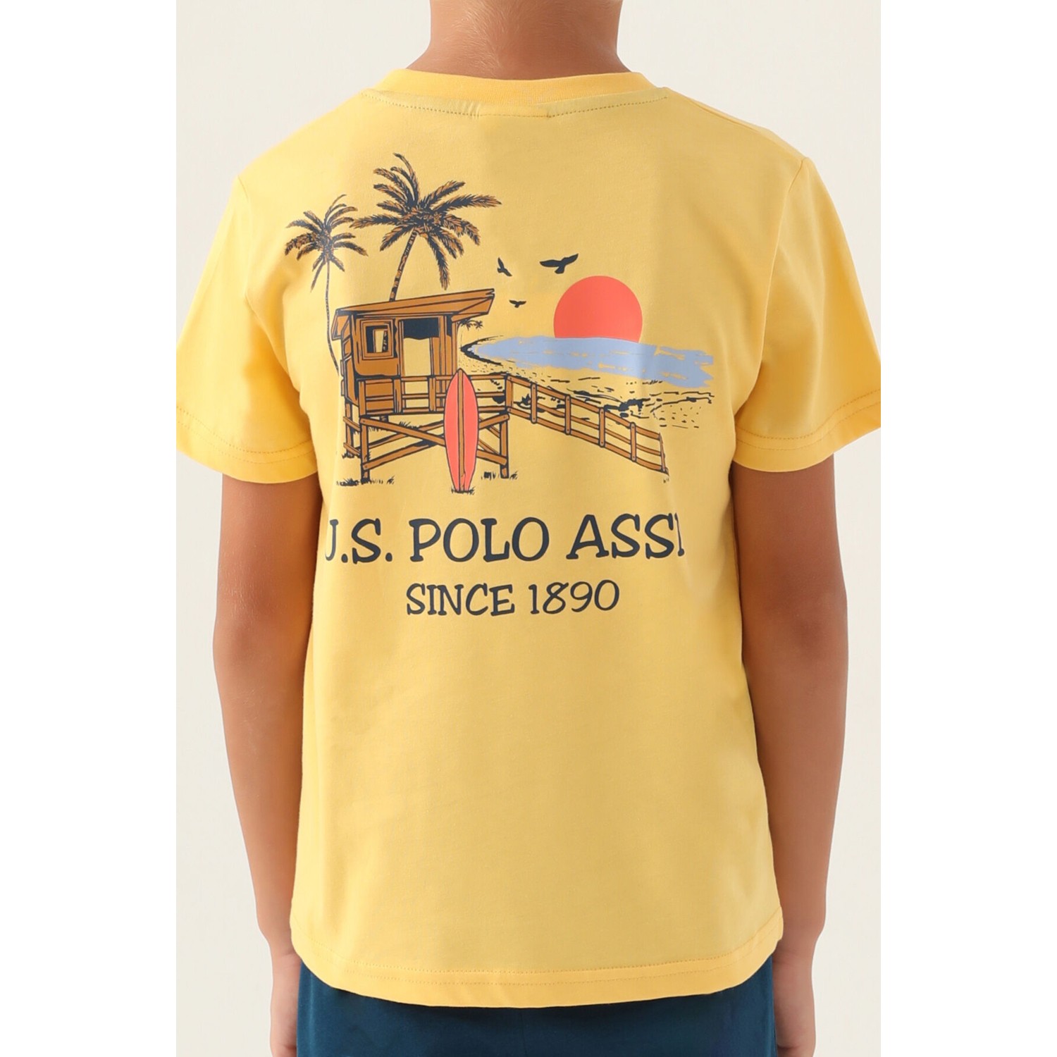 U.S. Polo Assn. U.S. Polo Assn Erkek Çocuk Sarı Pijama Takımı US1742-C-V2