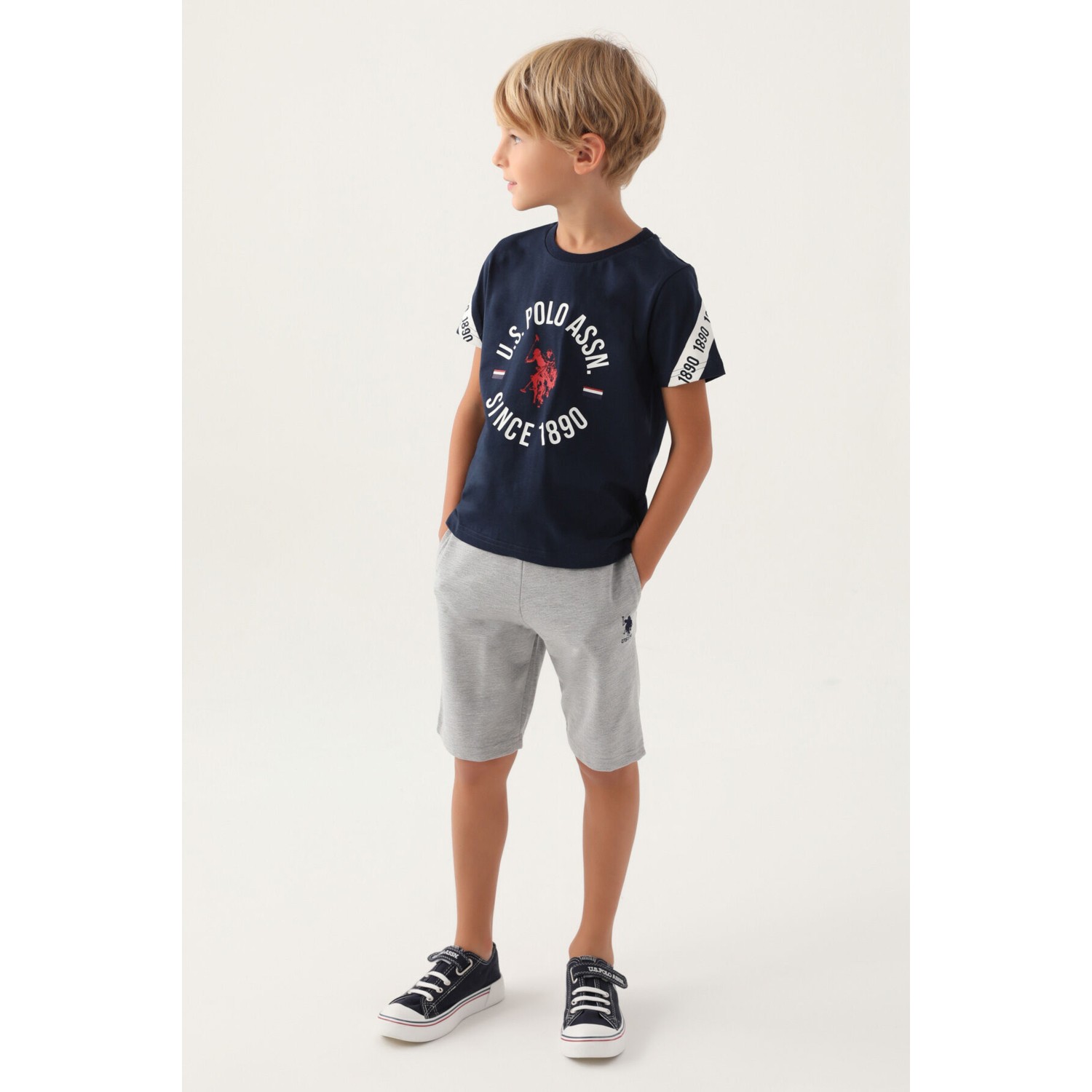 U.S. Polo Assn. Lisanslı Three Colors Lacivert Erkek Çocuk...