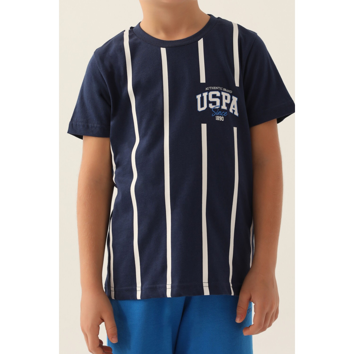 U.S. Polo Assn. Lisanslı Since Koyu Indigo Erkek Çocuk Bermuda Takım