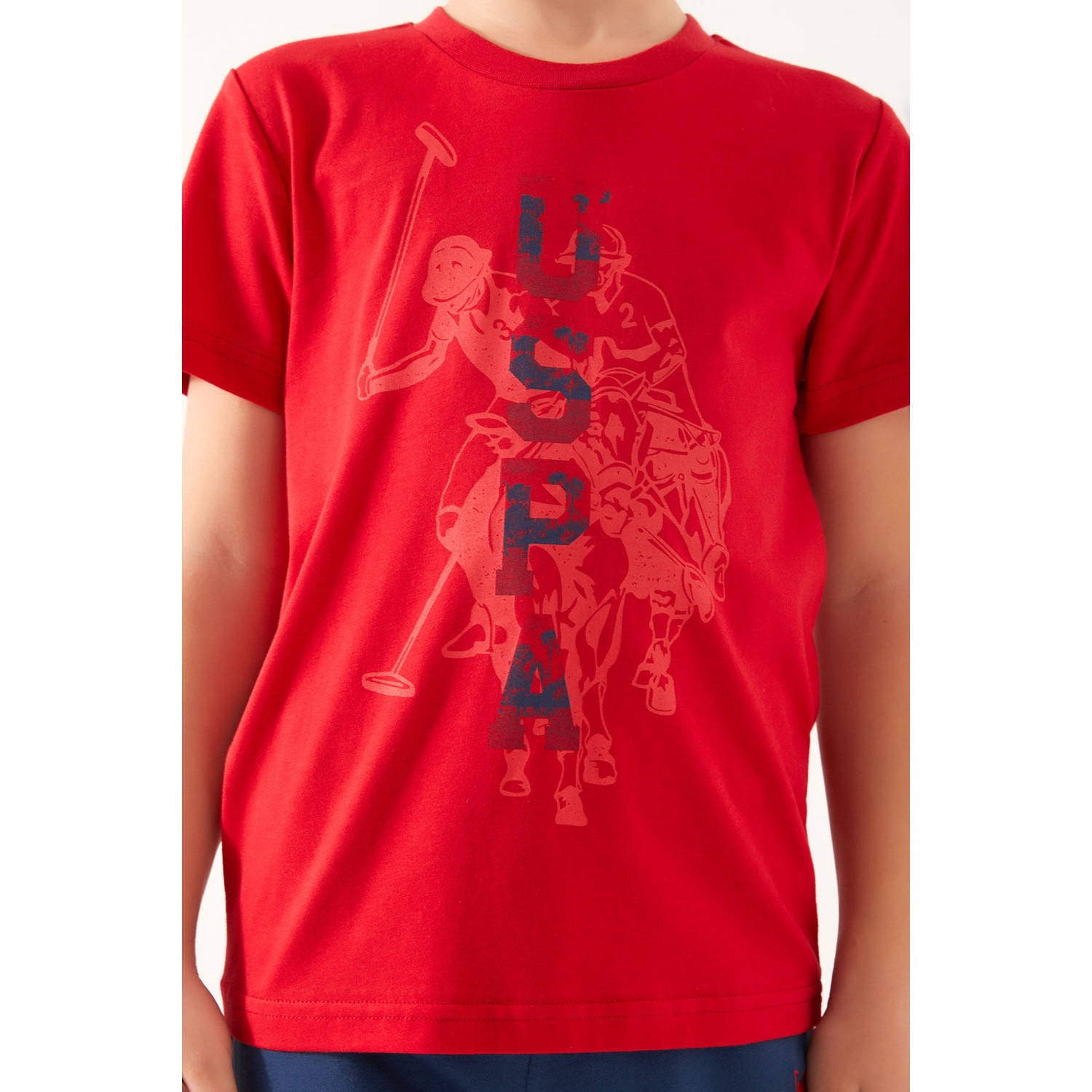 U.S. Polo Assn. Color Painting Kırmızı Erkek Çocuk Bermuda Takım