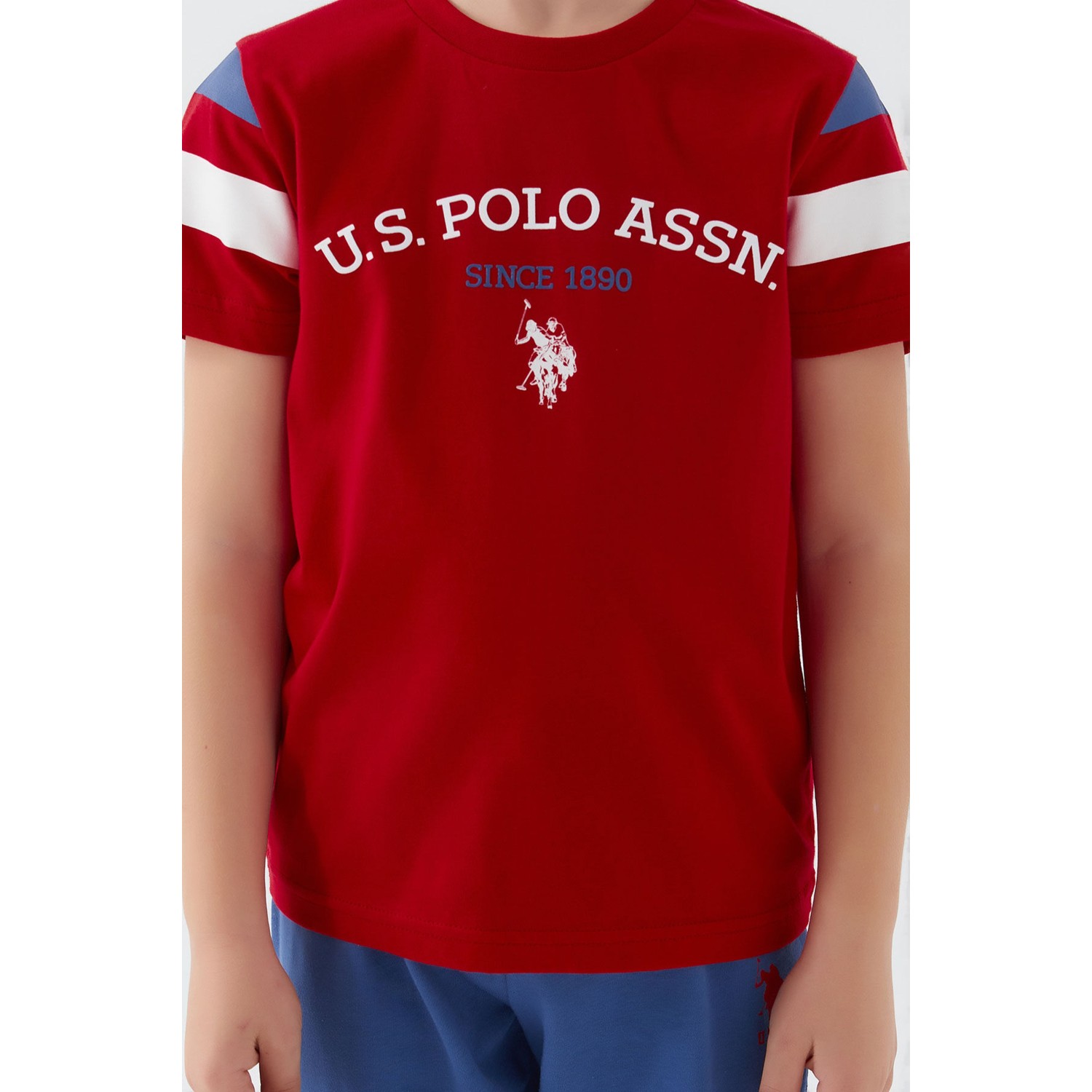 U.S. Polo Assn. Intense Krem Erkek Çocuk Kısa Kol Pijama Takım