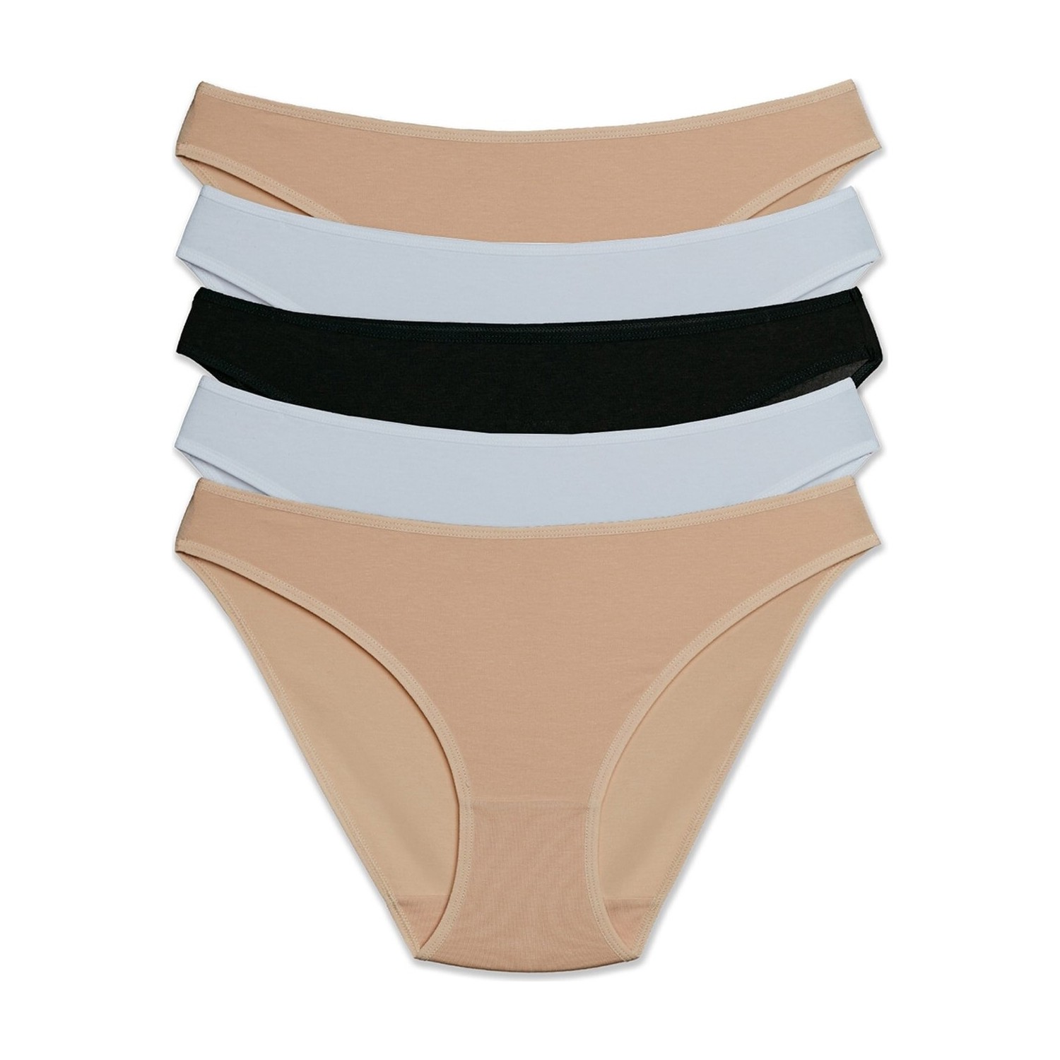 Pierre Cardin Pıerre Cardın 2057 Kadın Hıgh Leg Brıef Yüksek Bel Slip Külot 5 Li Paket Ekonomik