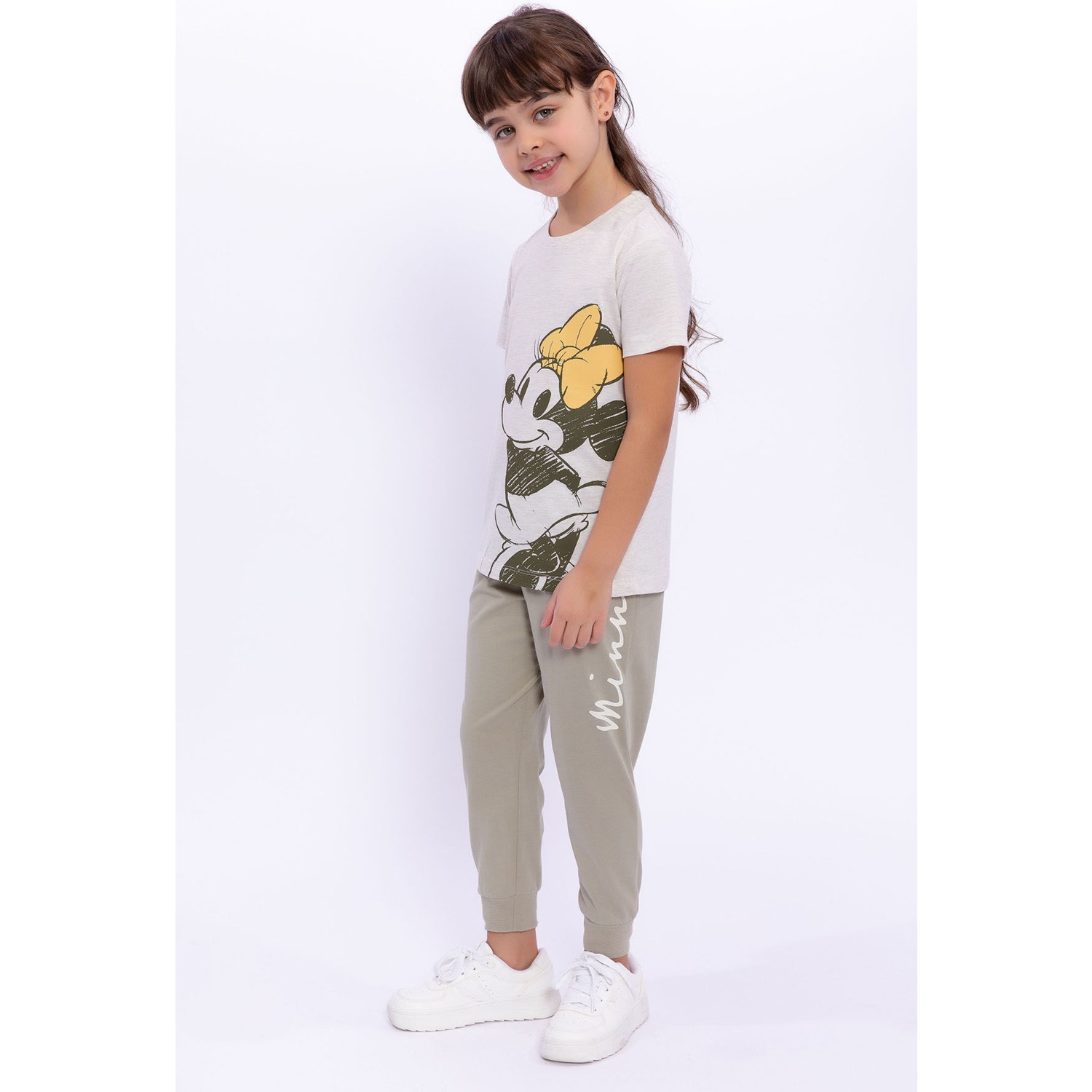 Minnie Mouse  Kremmelanj Kız Çocuk Pijama Takımı
