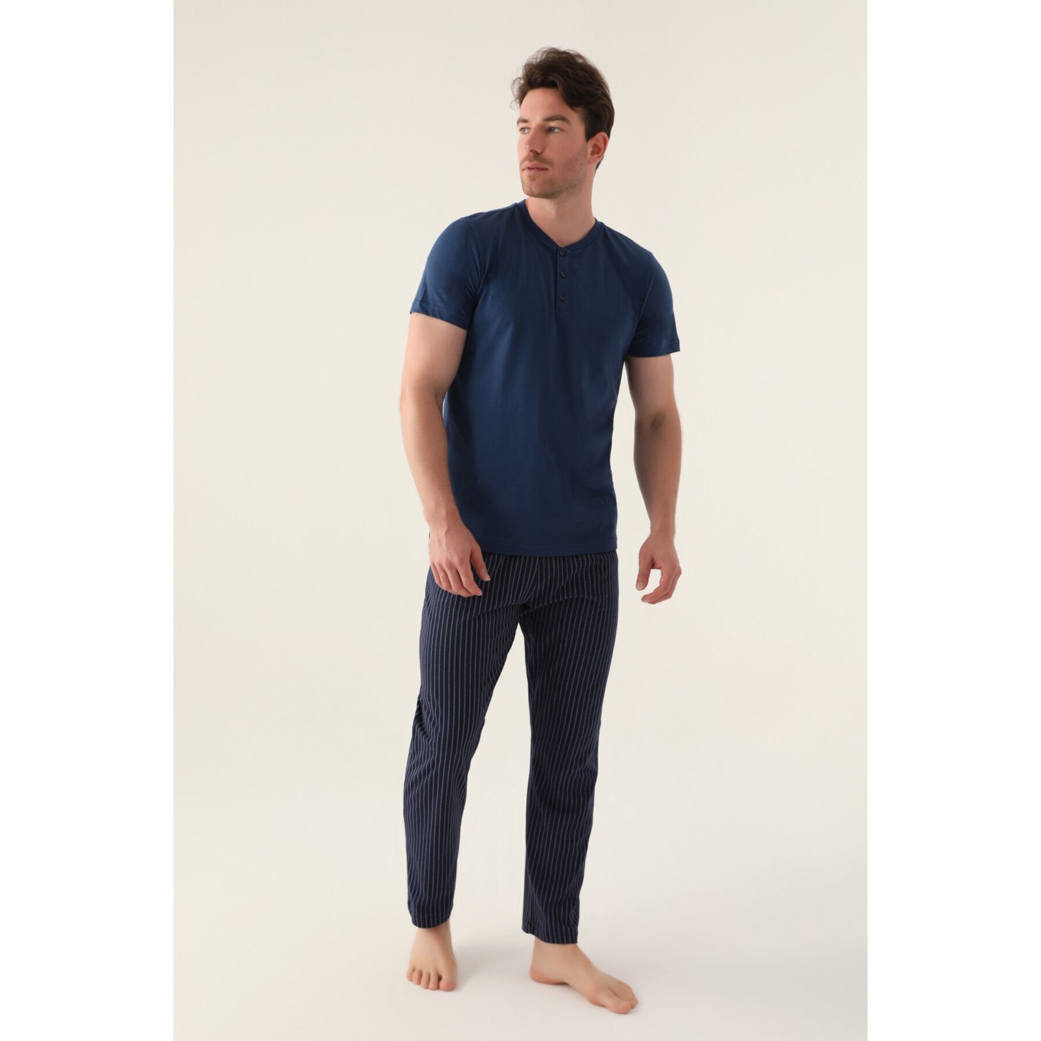 Arnetta Short Koyu Indigo Erkek Pijama Takımı