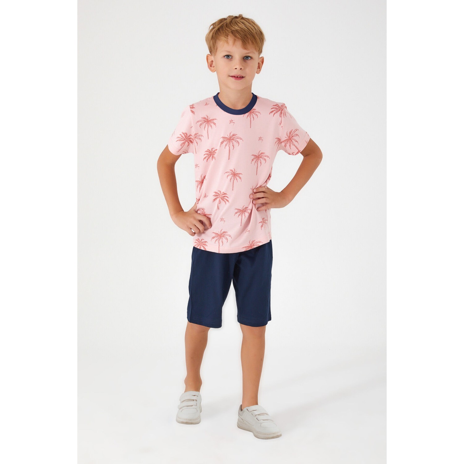 Rolypoly Erkek Çocuk Pembe Bermuda Takım