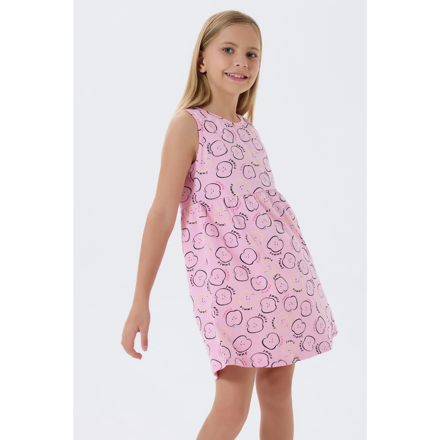Rolypoly Kız Çocuk Pembe Elbise RP3229-C-V4