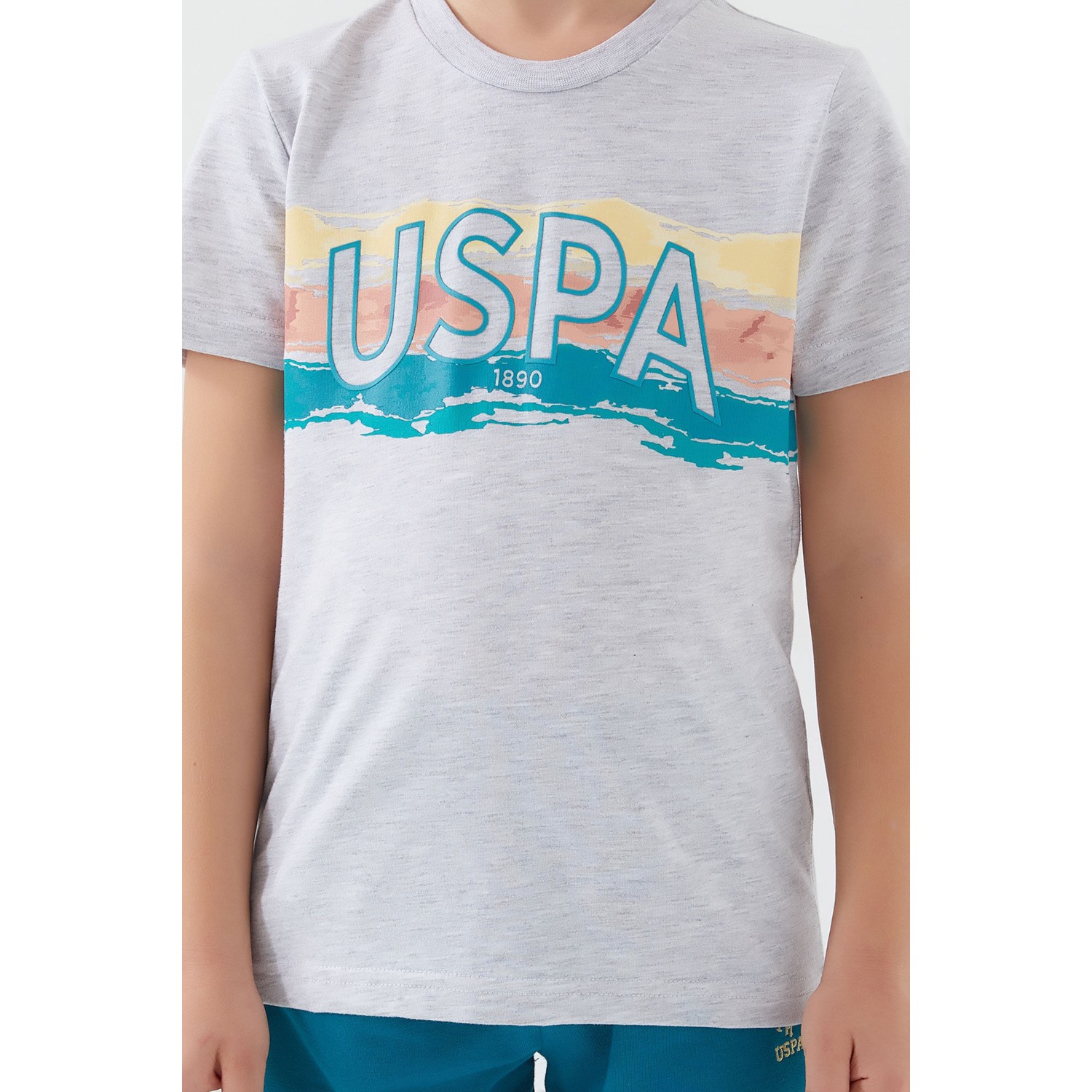 U.S. Polo Assn. Sweet Intense Beyaz Erkek Çocuk Bermuda Takım
