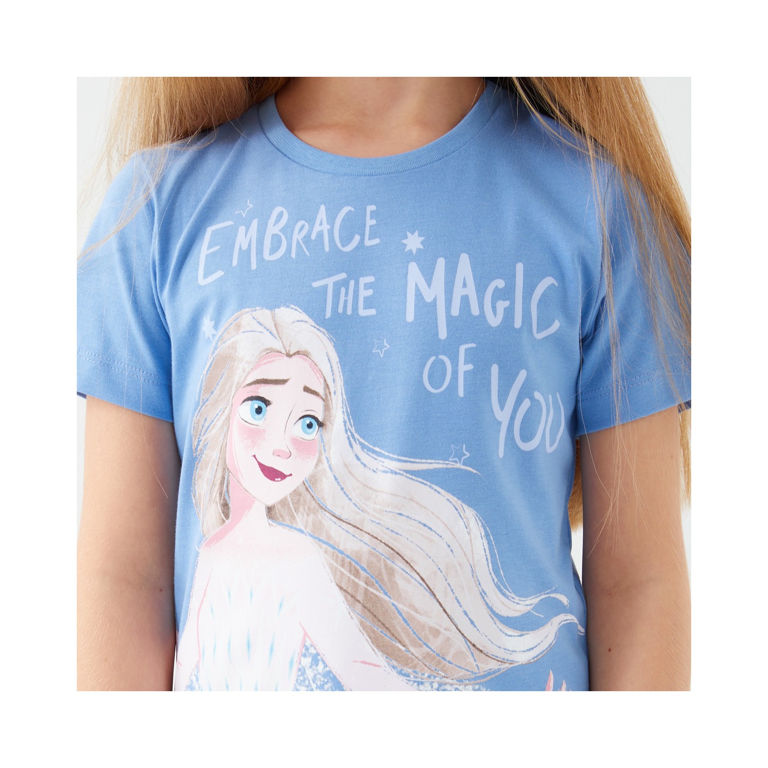 Frozen D4772-3 Kız Çocuk Pijama Indigo
