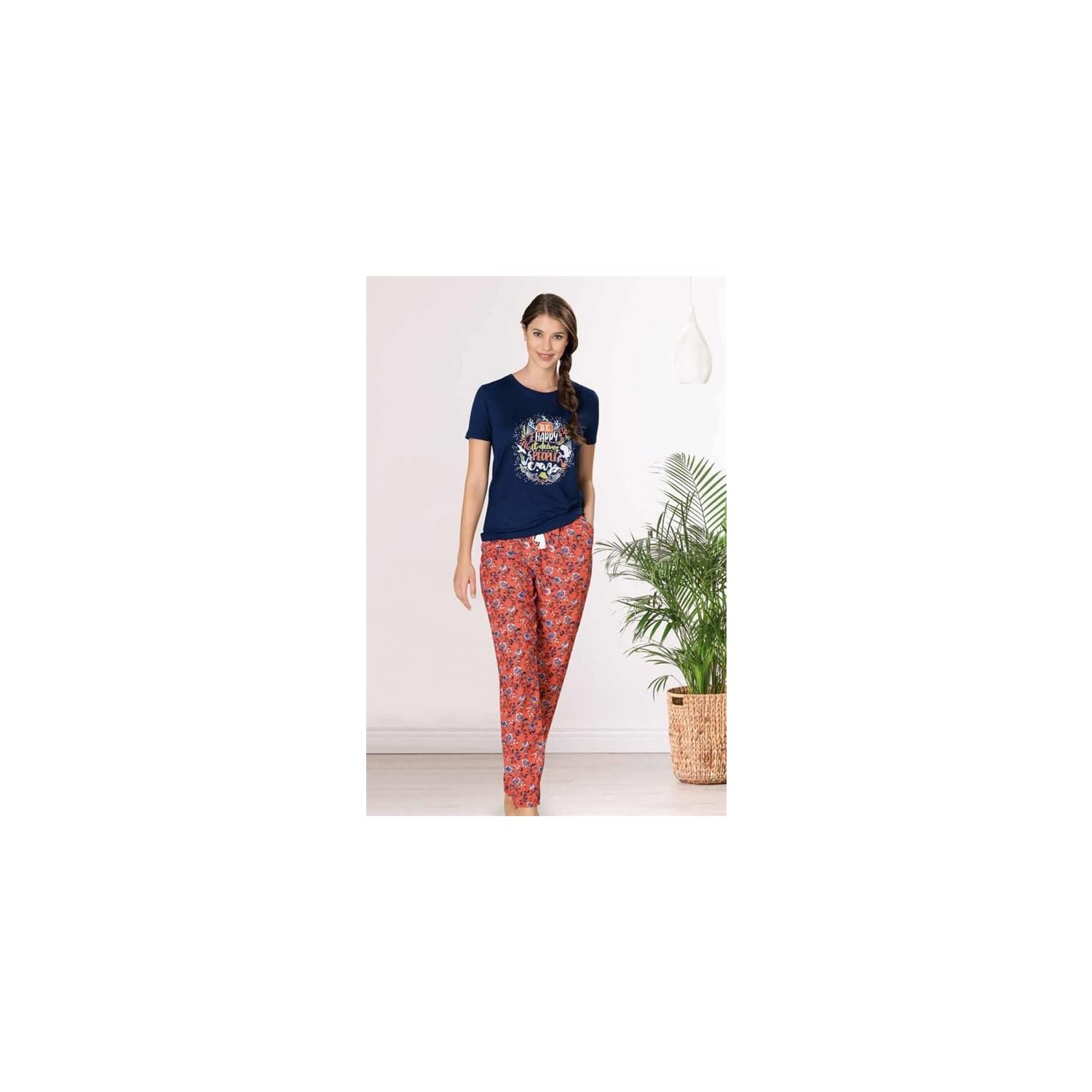 Pierre Cardin 1081 Kadın Lacivert Pijama Takımı