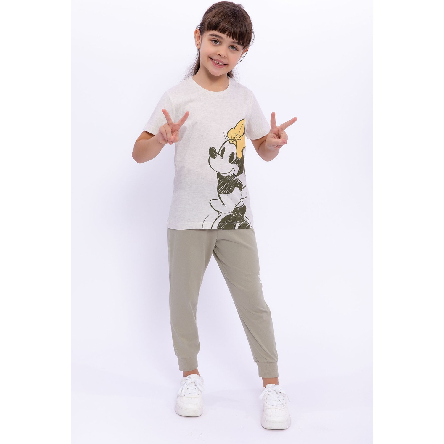 Minnie Mouse  Kremmelanj Kız Çocuk Pijama Takımı