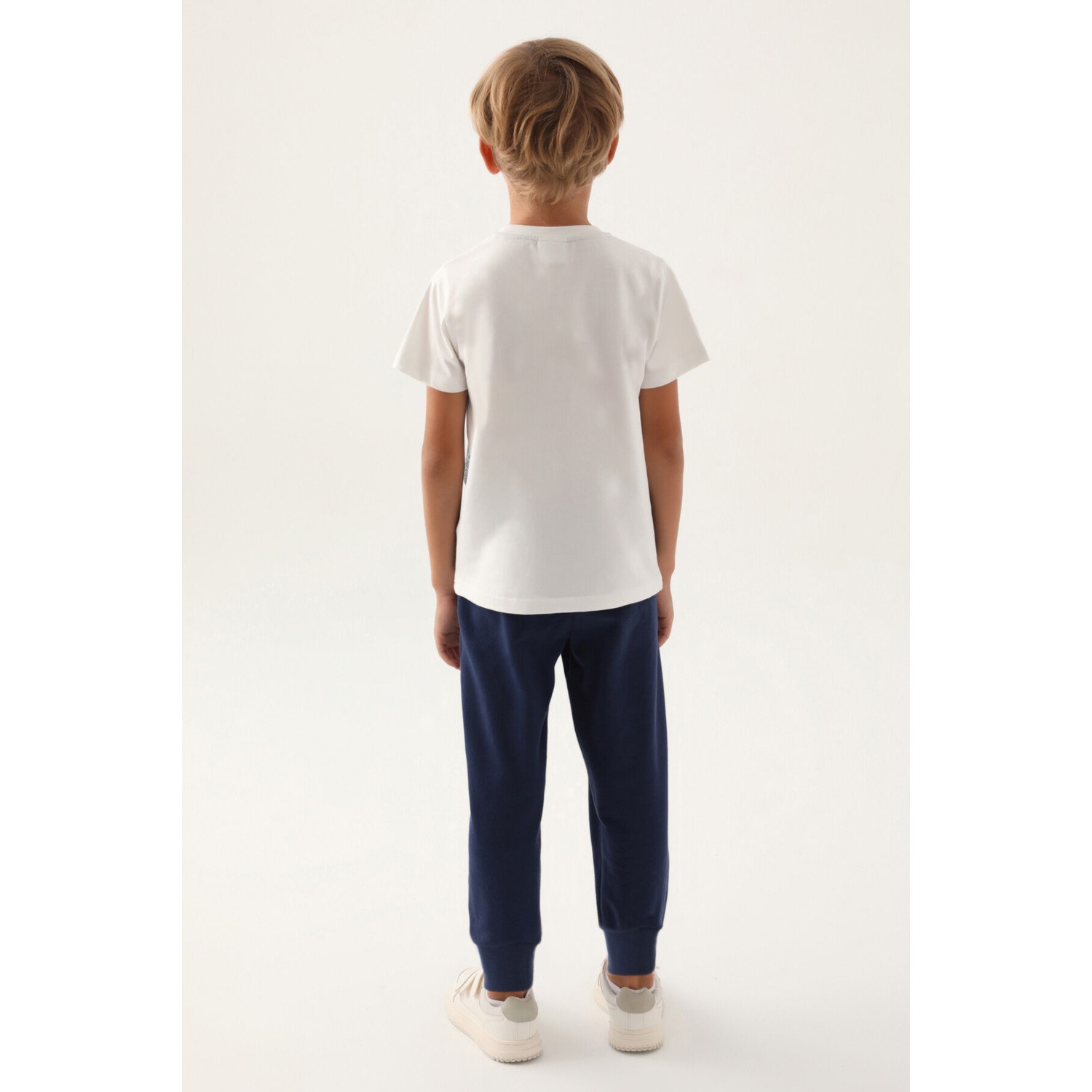 U.S. Polo Assn.  Lisanslı Trilinear Krem Erkek Çocuk Pijama Takımı