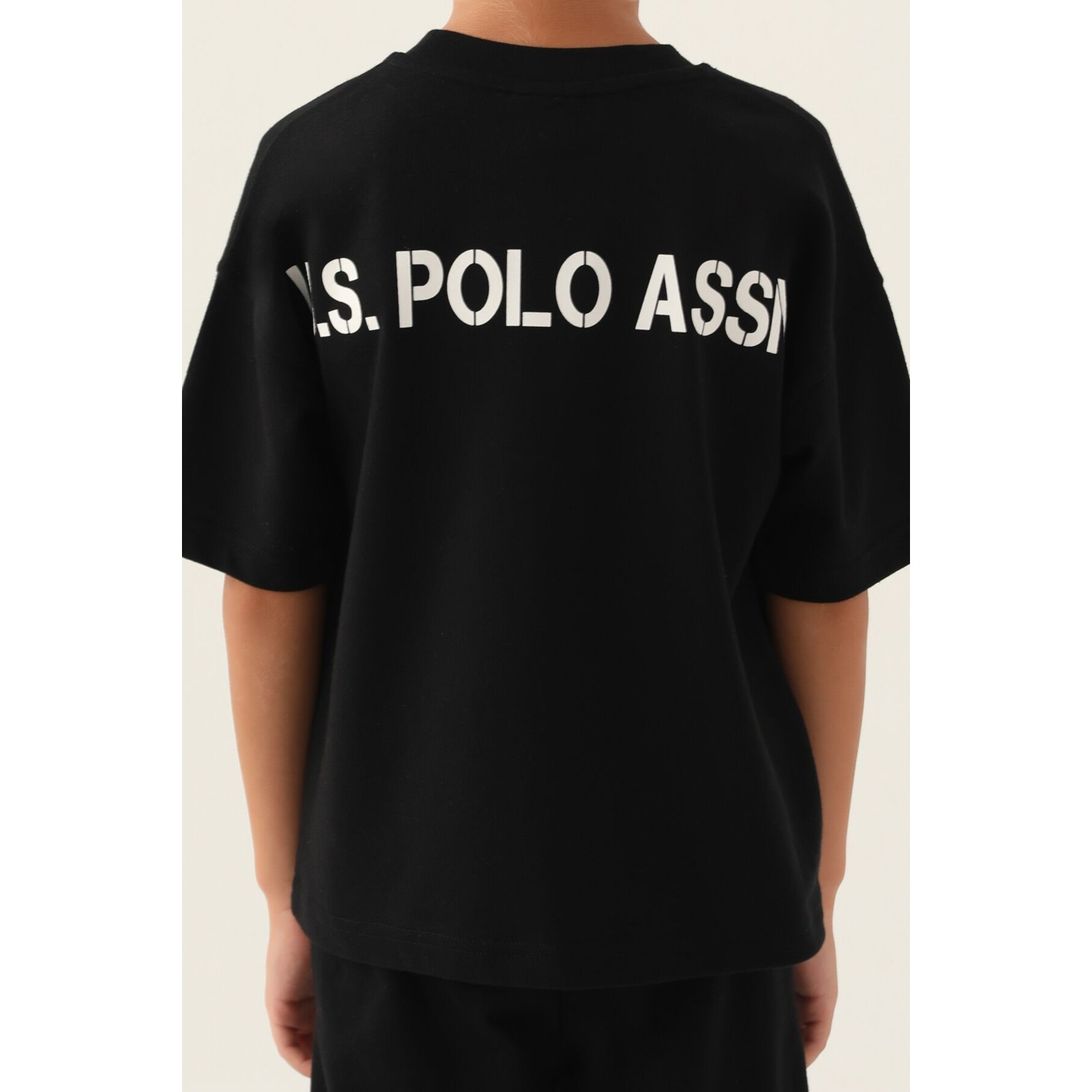 U.S. Polo Assn. Lisanslı Straight Siyah Erkek Çocuk Bermuda Takım