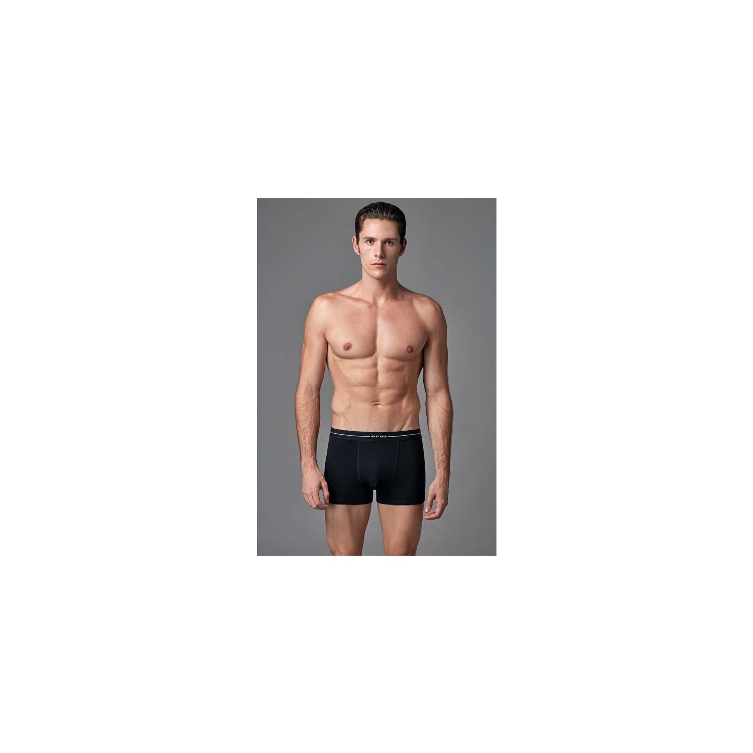 Özlem Eros Erkek Stretch Boxer 3lü Kutu Gri Siyah Lacivert Renkli Desenli M Beden