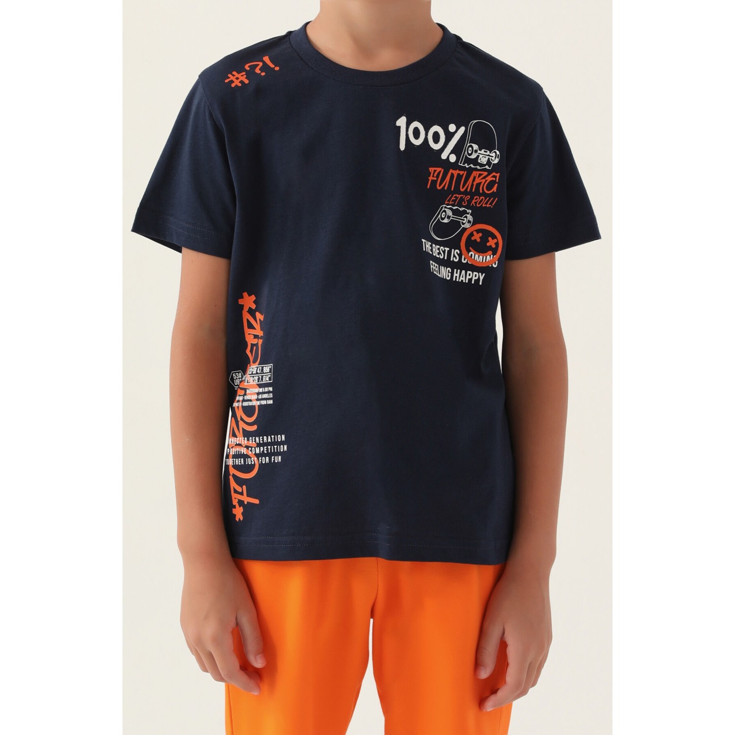 Rolypoly Erkek Çocuk Lacivert Bermuda Takım
