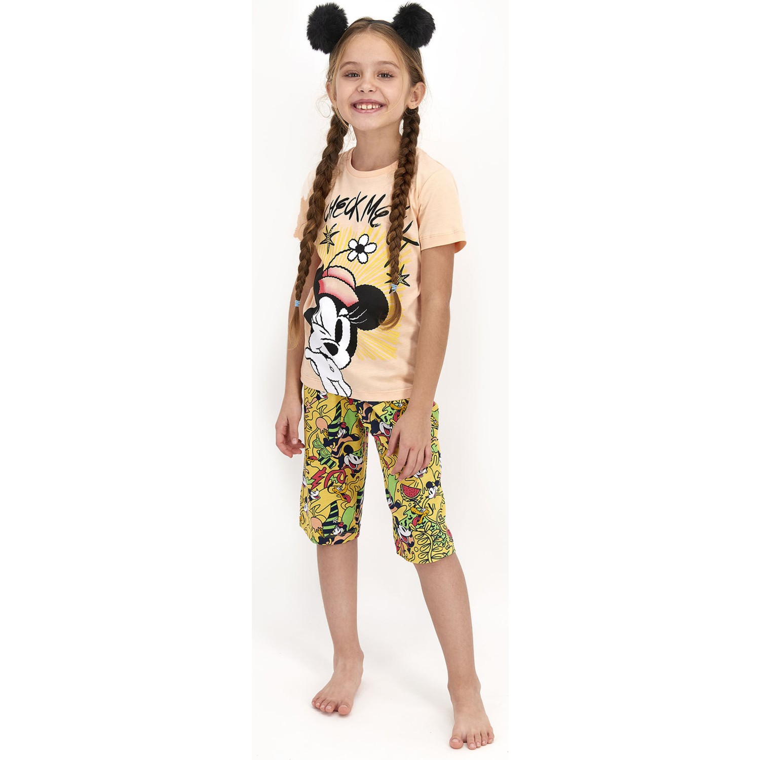Minnie Mouse Lisanslı Check Me Out Yavruağzı Kız Çocuk Kap...